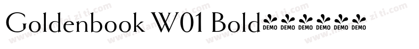 Goldenbook W01 Bold字体转换
